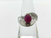 Colored Stone 2.09ct D0.10ct Pt900 13.9g Ring 