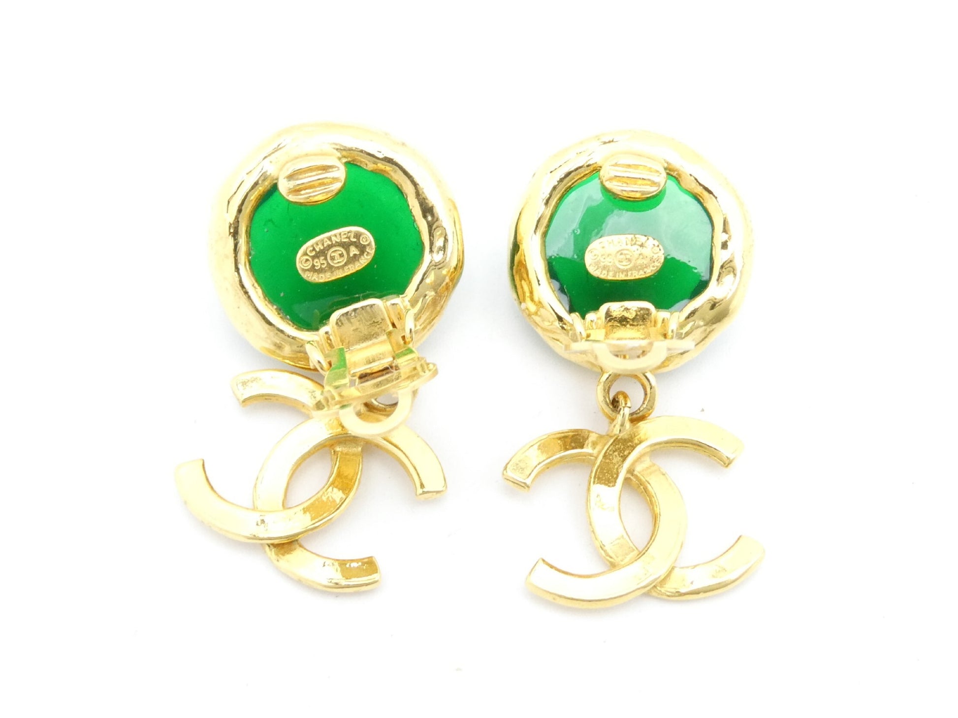 CHANEL Cocomark Swing Earrings