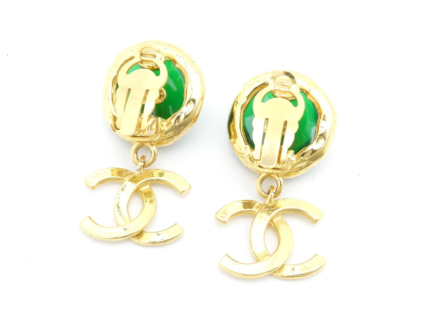CHANEL Cocomark Swing Earrings