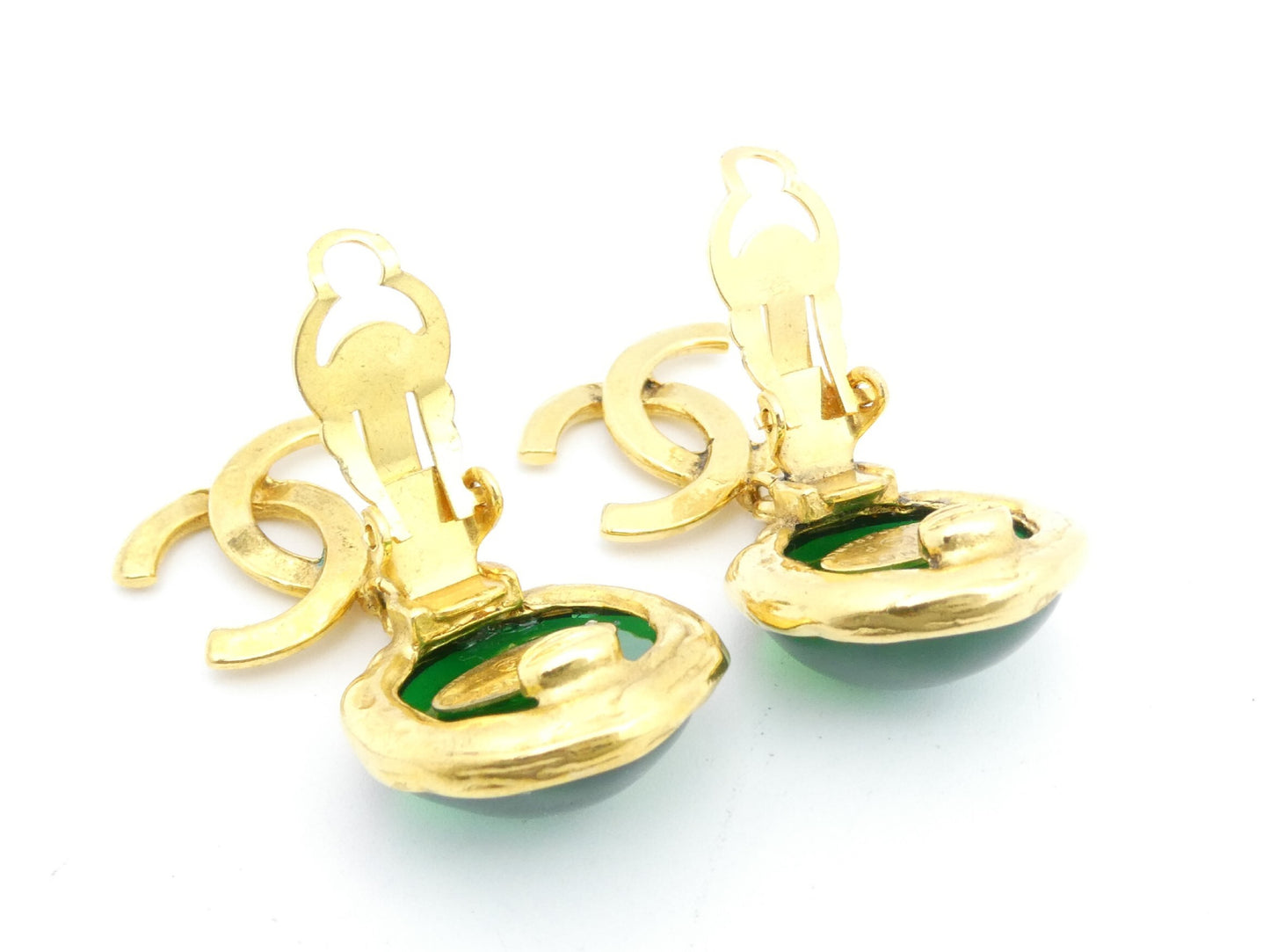CHANEL Cocomark Swing Earrings