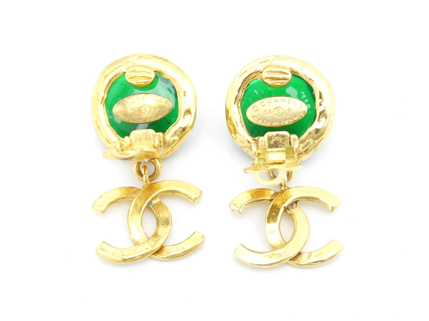 CHANEL Cocomark Swing Earrings