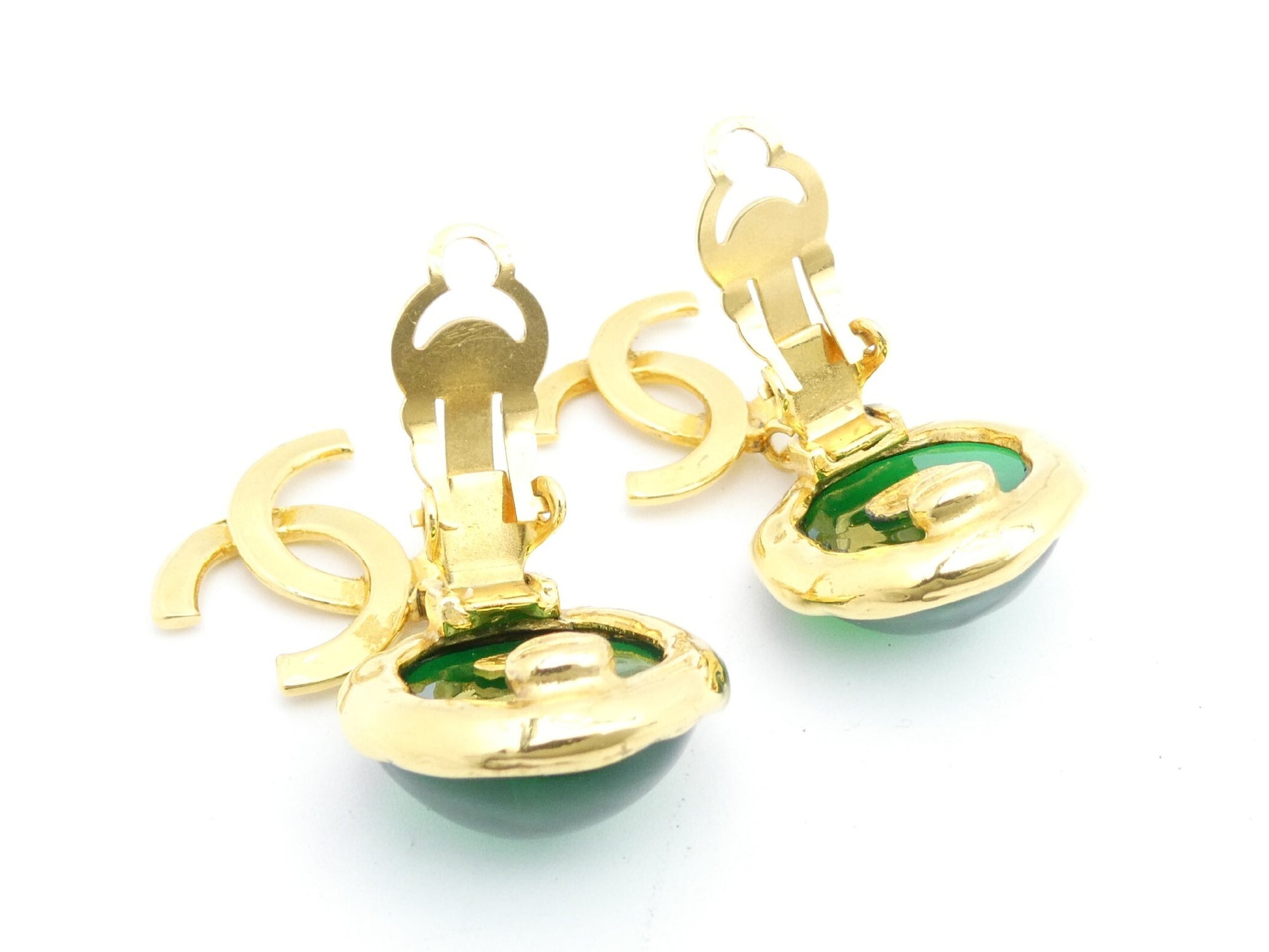 CHANEL Cocomark Swing Earrings