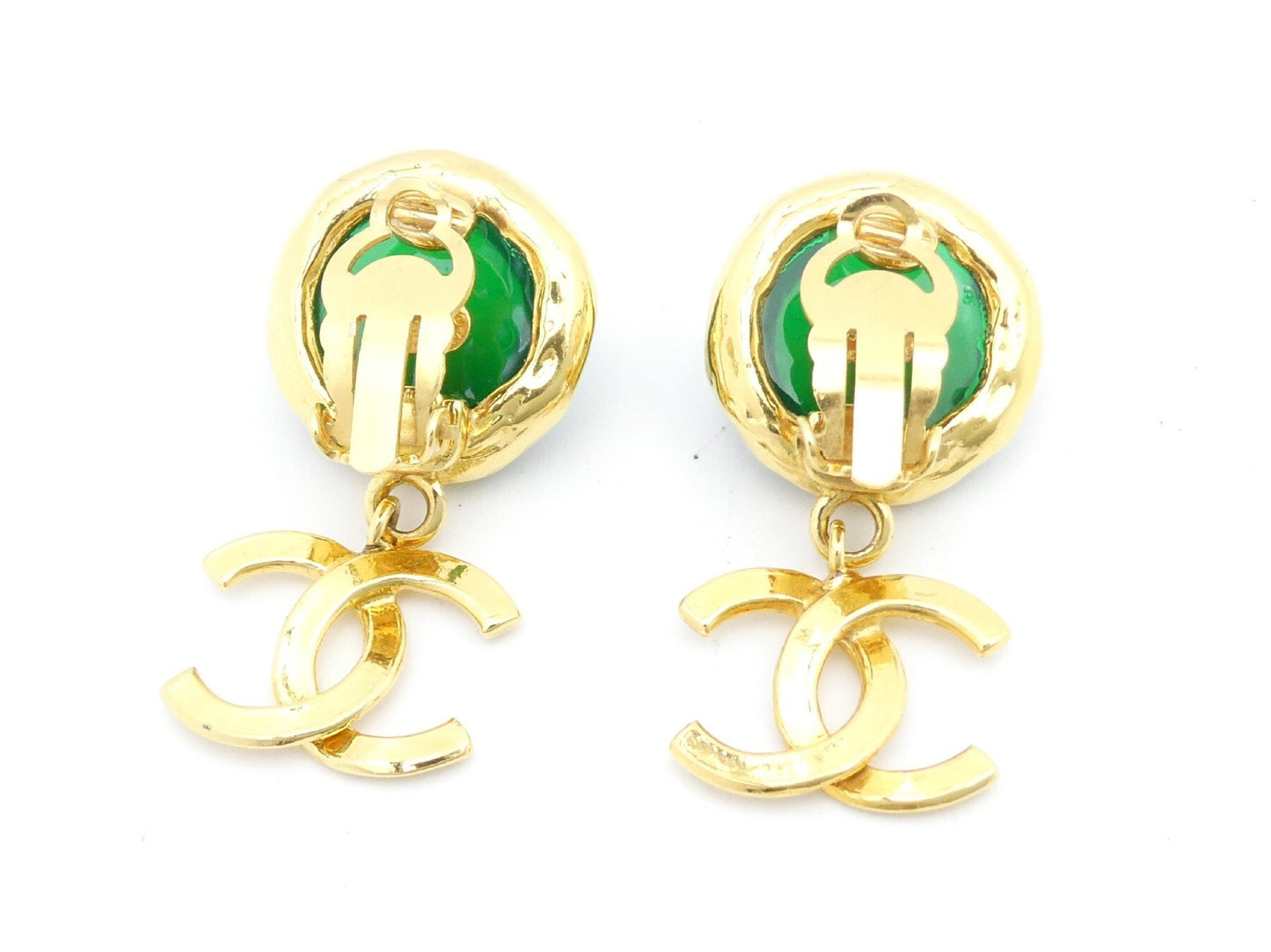 CHANEL Cocomark Swing Earrings