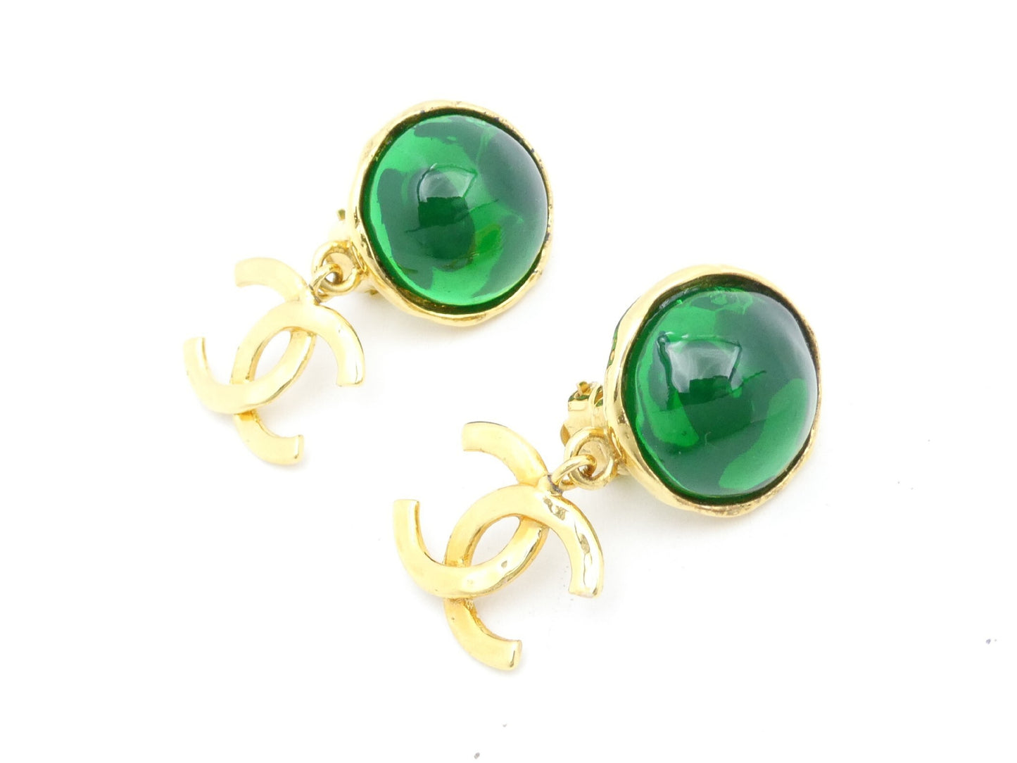 CHANEL Cocomark Swing Earrings