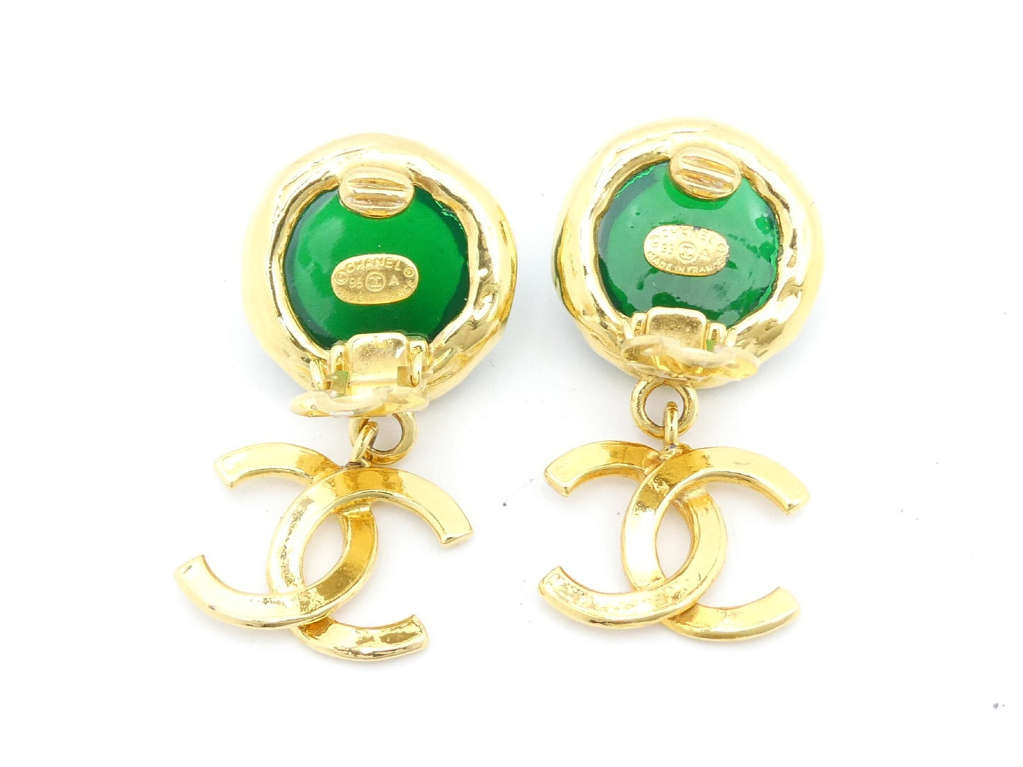 CHANEL Cocomark Swing Earrings