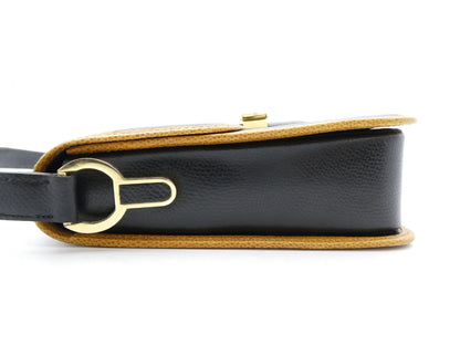 Moravito Logo Hardware Leather Shoulder Bag