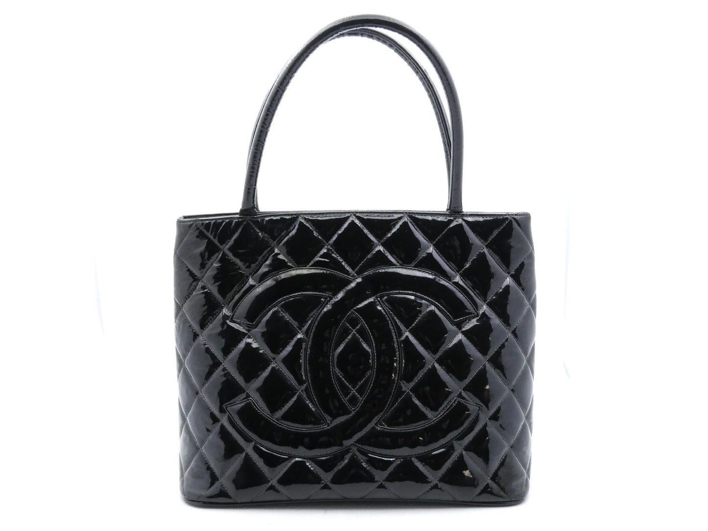 CHANEL Reissue Tote Enamel Coco Mark Tote Bag