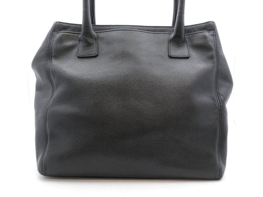 CHANEL Executive Caviar Skin Coco Mark Tote Bag