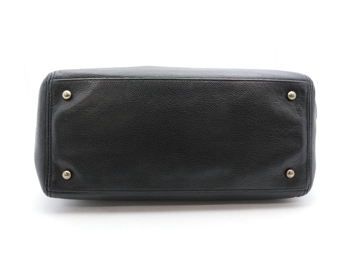 CHANEL Executive Caviar Skin Coco Mark Tote Bag