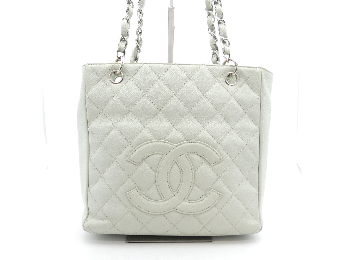 CHANEL Matlasse Caviar Skin Cocomark Chain Tote Bag
