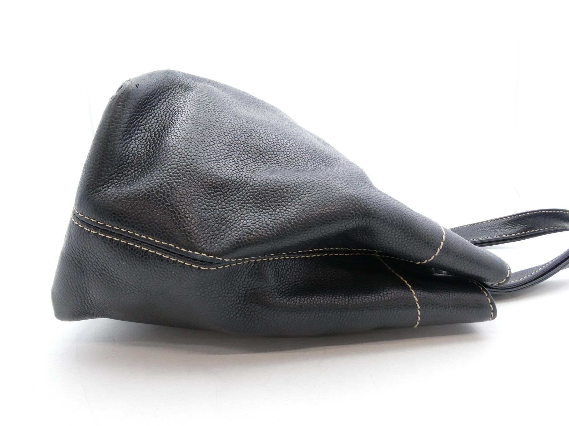 CHANEL Caviar Skin Coco Mark 2WAY Handbag