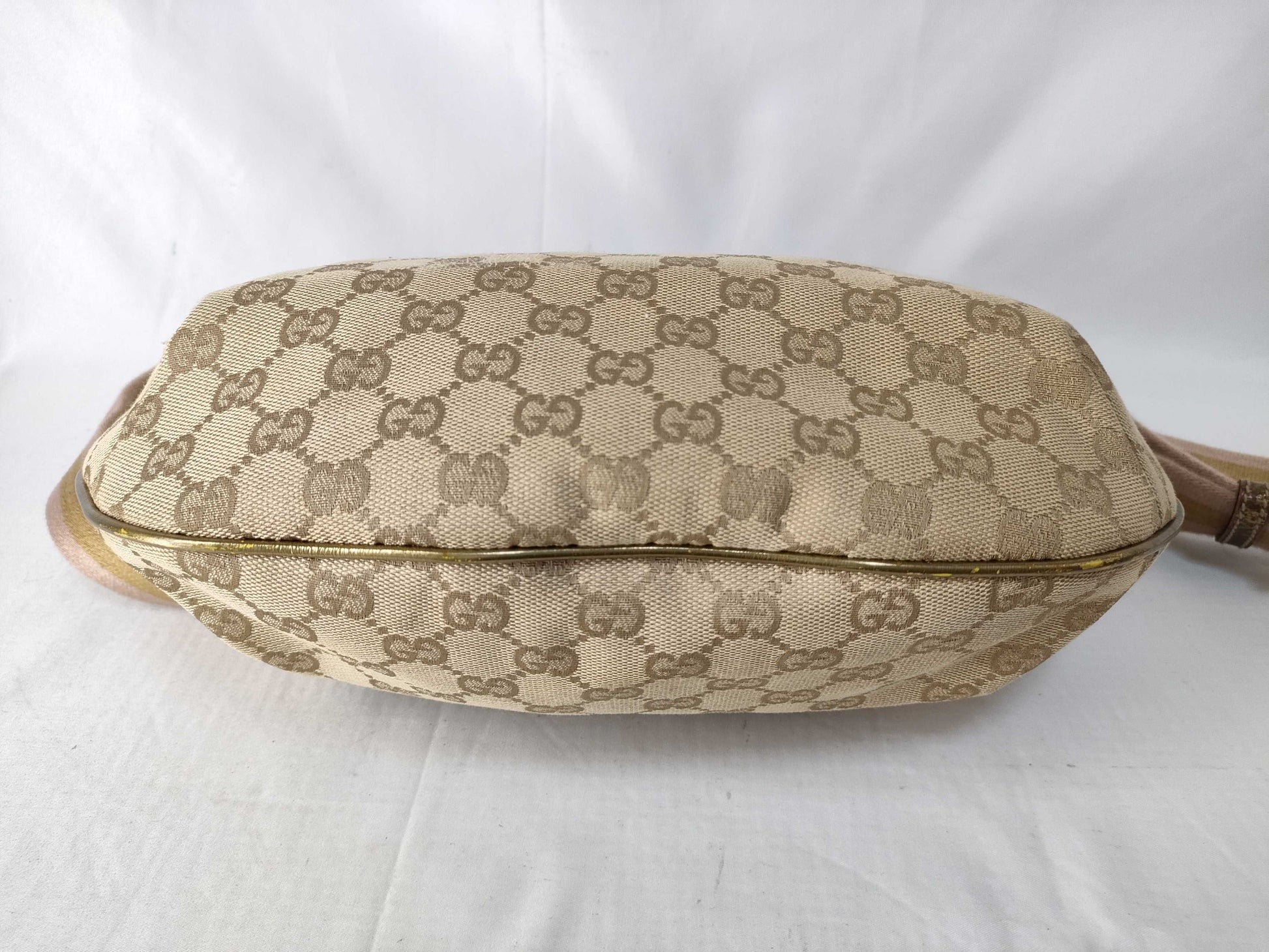 GUCCI GUCCI GG Canvas Sherry Line Shoulder Bag 181092 002404 Hobo Half Moon Gucci Shoulder Bag