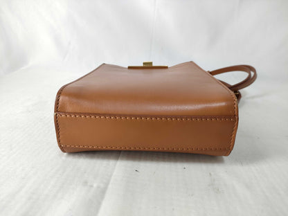 ZANCHETTI Amlet Leather Shoulder Bag Brown Crossbody Shoulder Bag