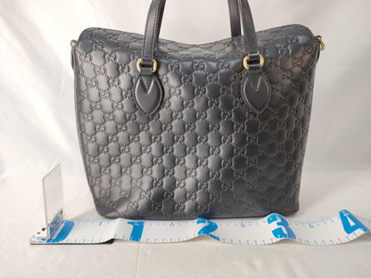 GUCCI Gucci Sima GUCCI Gucci Sima 428226 Handbag Leather Shoulder Bag Black Black Gucci Handbag