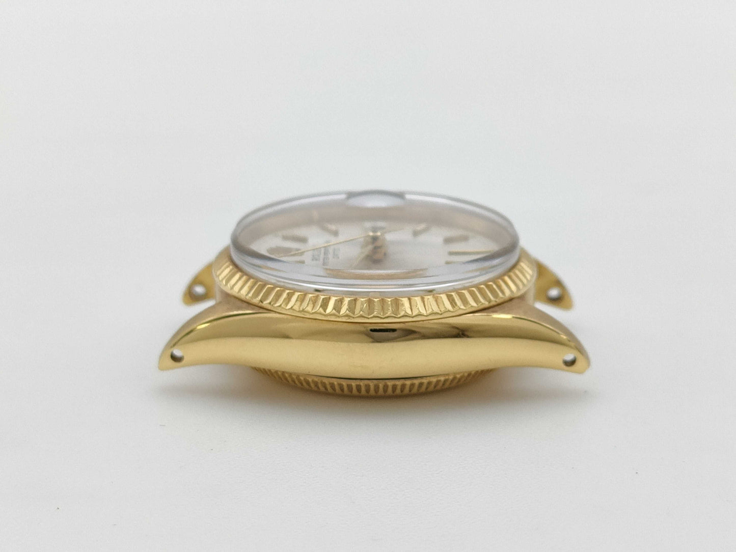 ROLEX 6517 741842 Silver Dial K18 Women's Watch