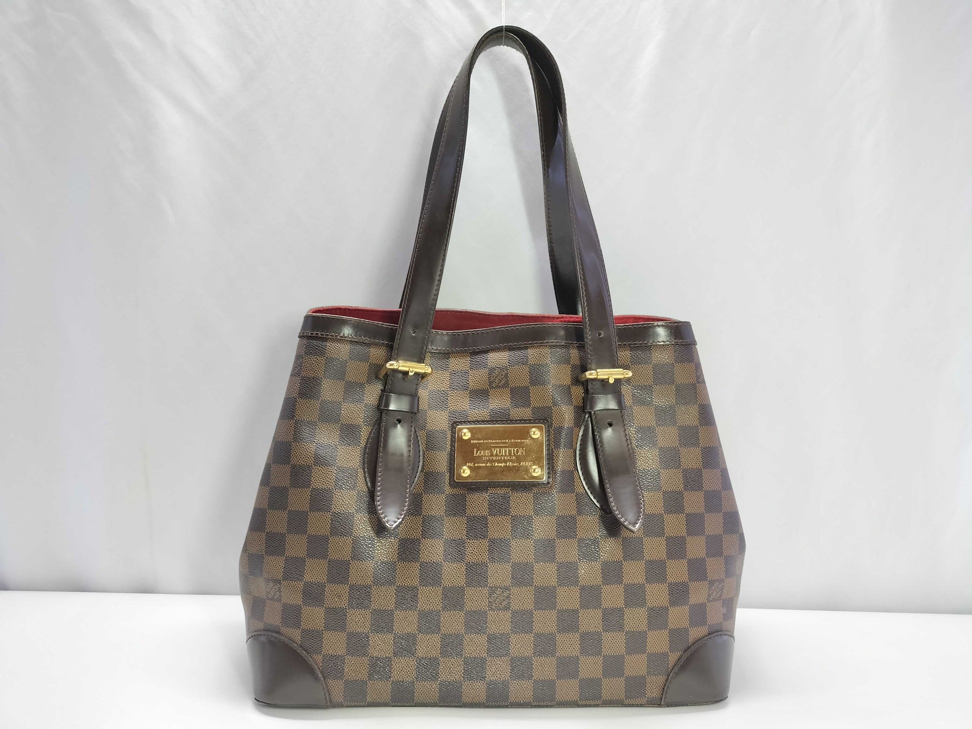 LOUIS VUITTON Damier Vuitton Damier Hampstead MM Tote Bag Handbag Tote Bag