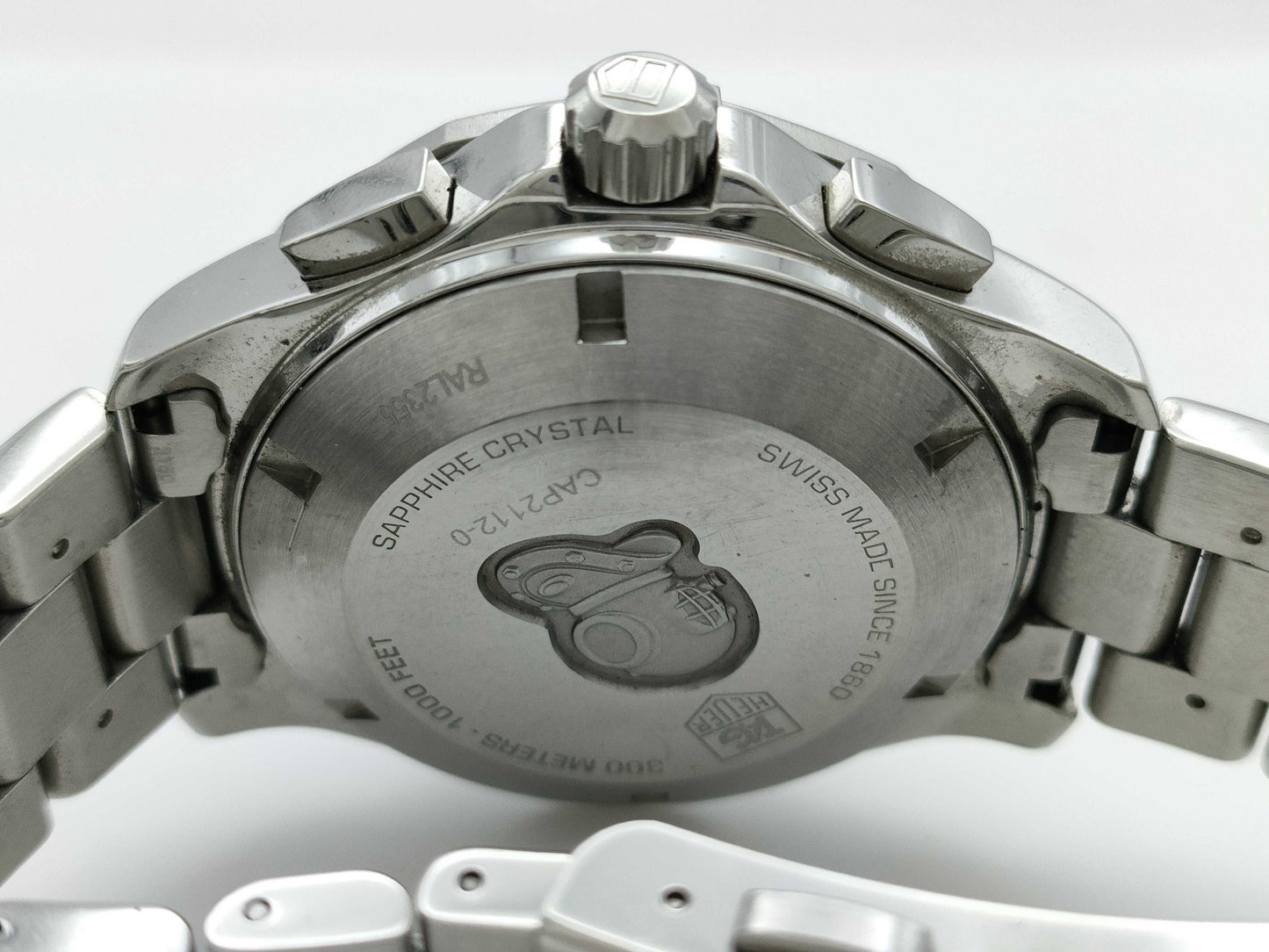 TAG Heuer CAP2112. BA0833 Aquaracer RAL2355 Blue Dial Automatic Men's Watch