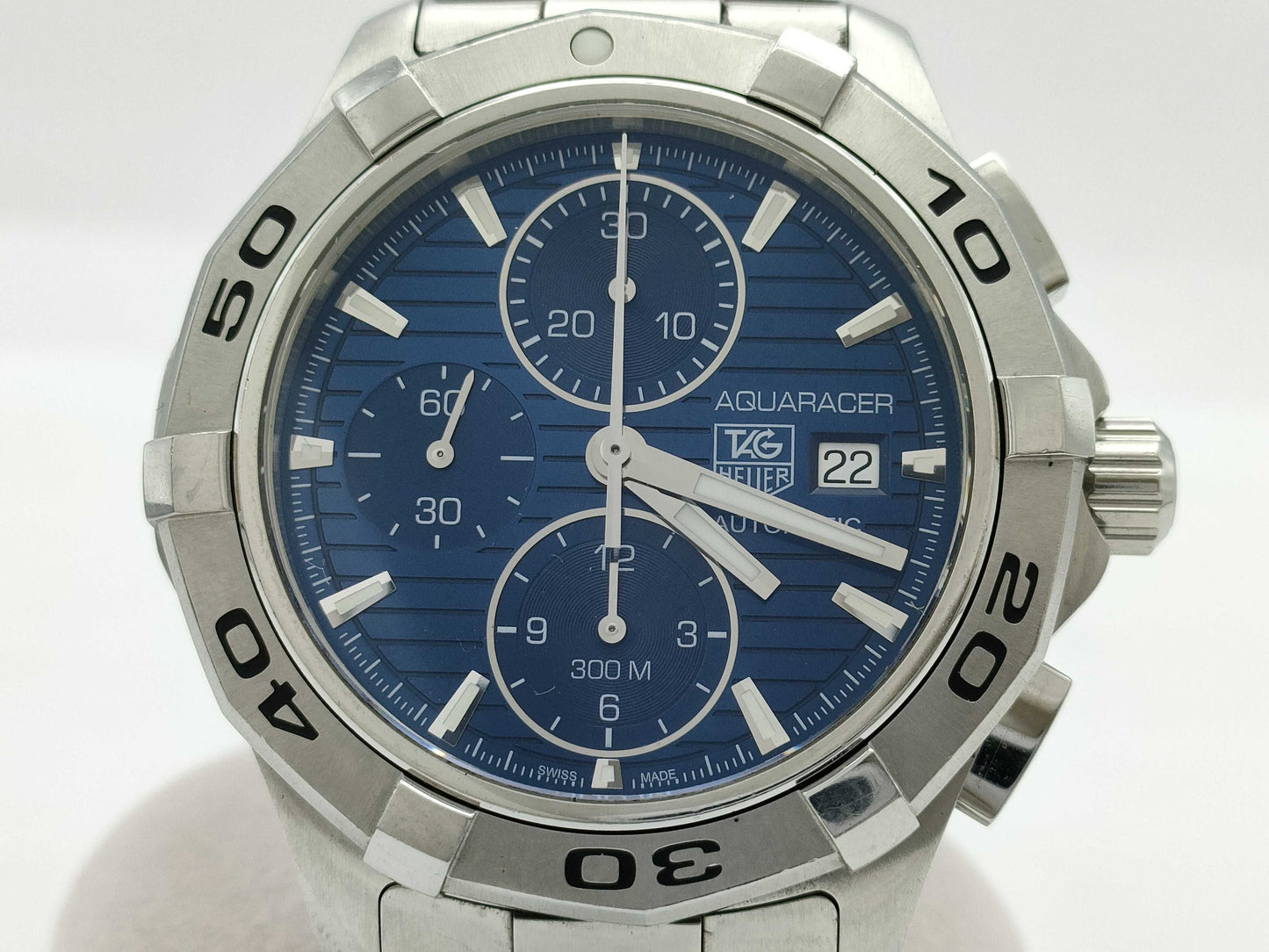 TAG Heuer CAP2112. BA0833 Aquaracer RAL2355 Blue Dial Automatic Men's Watch