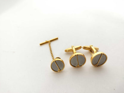 dunhill dunhill tie pin cuff set tie pin cuffs