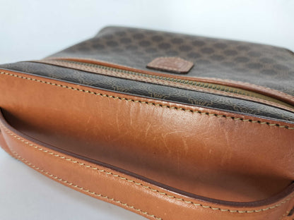 CELINE CELINE Macadam Pattern Brazon PVC Leather Vanity Bag Vanity Bag