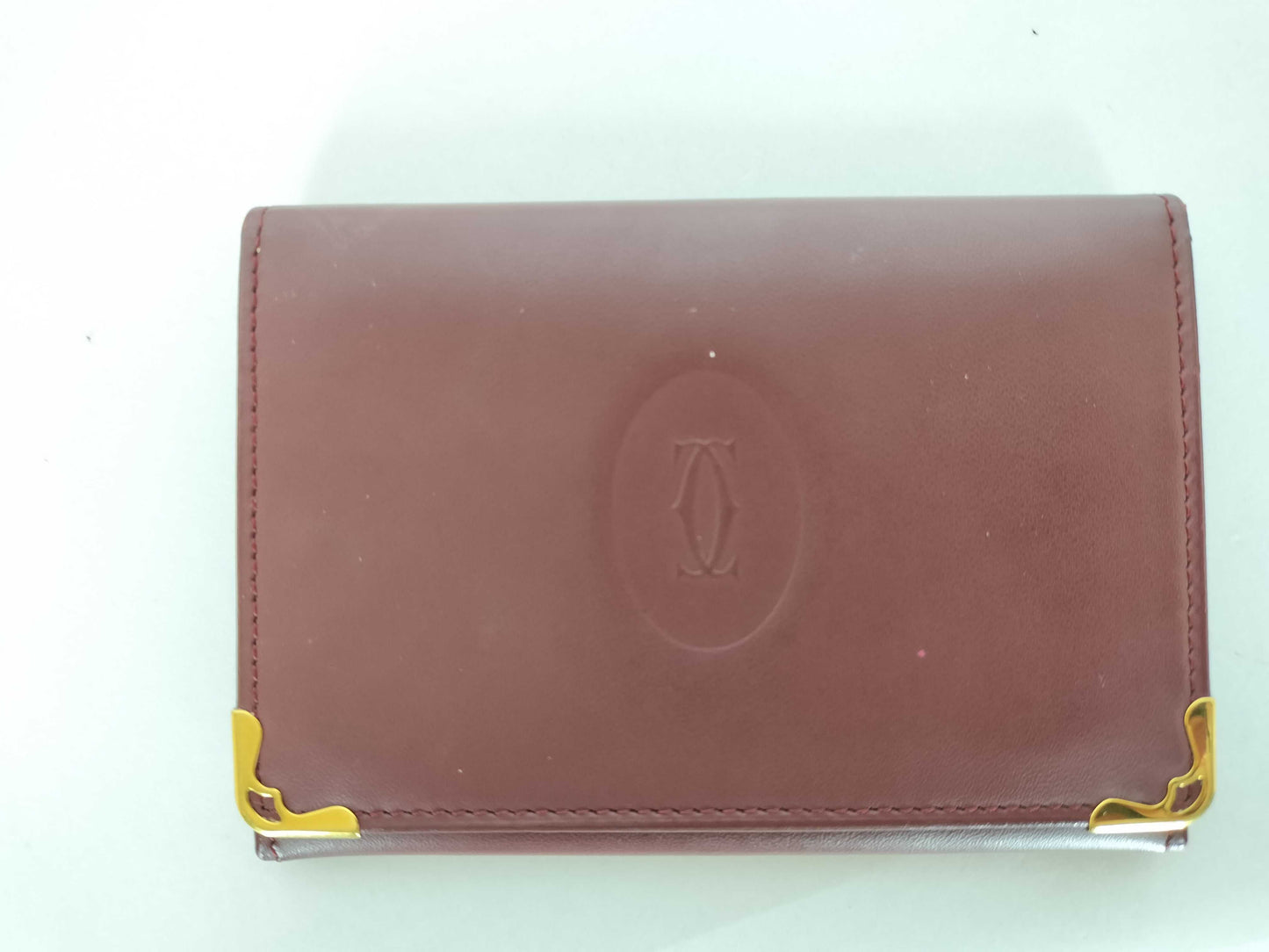 Cartier Mast Cartier Mast Mast Bordeaux Card & Business Card Holder Coin Case Coin Case