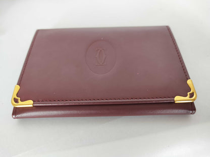 Cartier Mast Cartier Mast Mast Bordeaux Card & Business Card Holder Coin Case Coin Case