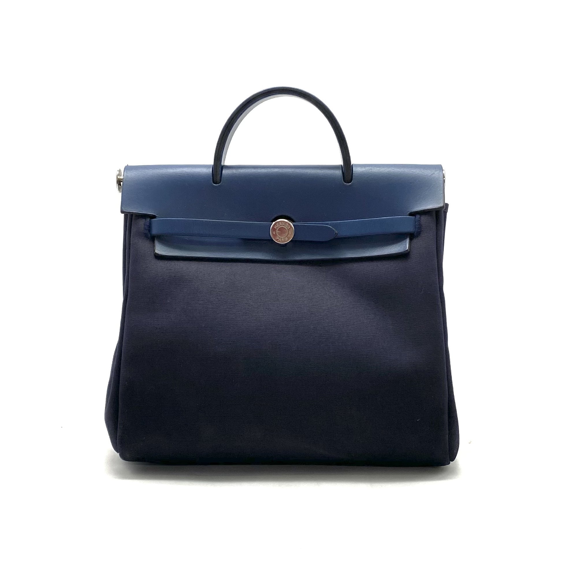 HERMES Hermes Ale Bag Ad PM Toile Officier Rucksack □F Engraved Rucksack