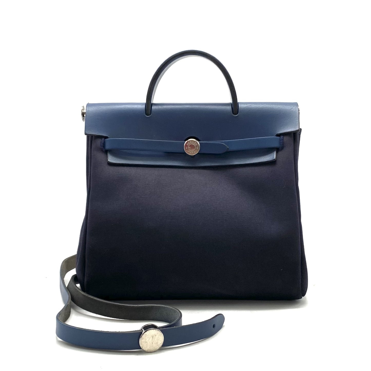 HERMES Hermes Ale Bag Ad PM Toile Officier Rucksack □F Engraved Rucksack