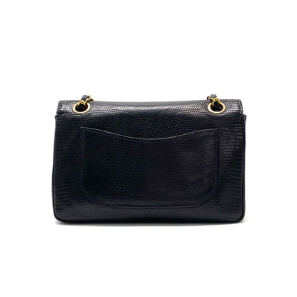 CHANEL CHANEL Turnlock Coco Mark Lizard Chain Shoulder Bag Shoulder Bag