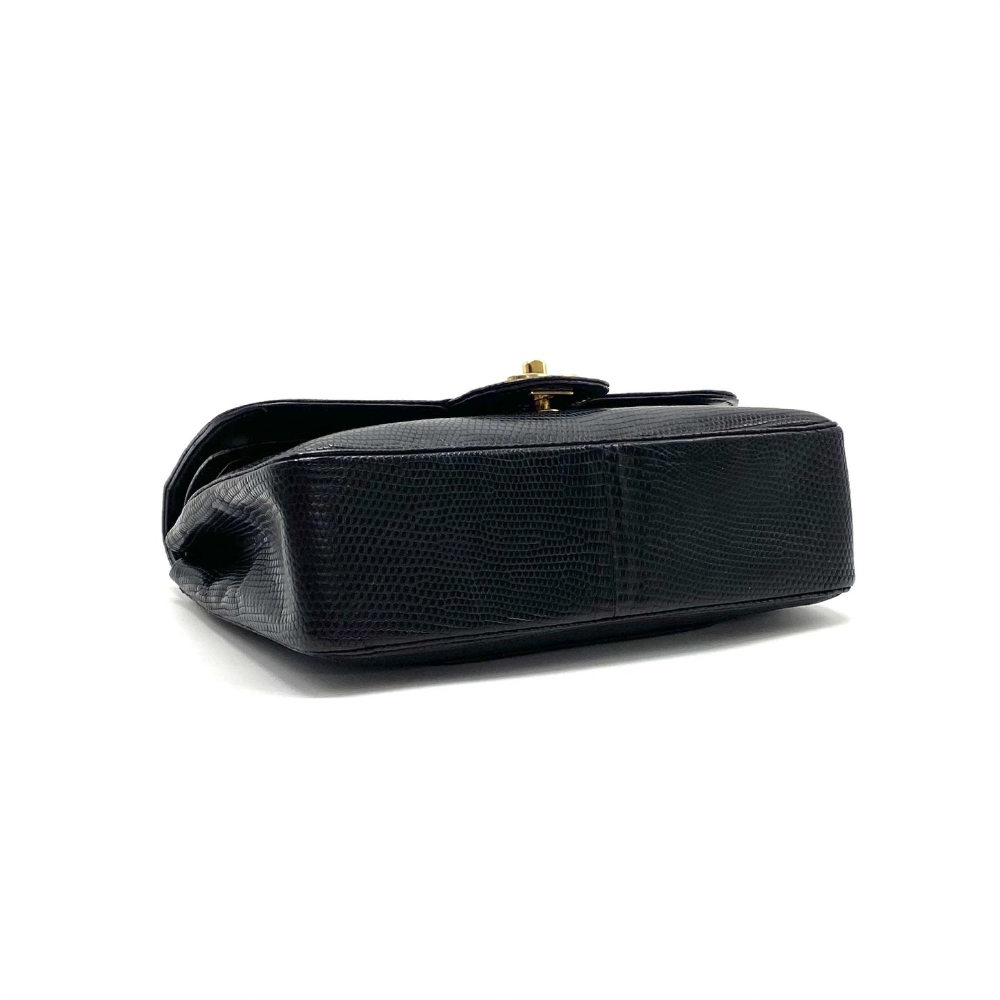 CHANEL CHANEL Turnlock Coco Mark Lizard Chain Shoulder Bag Shoulder Bag