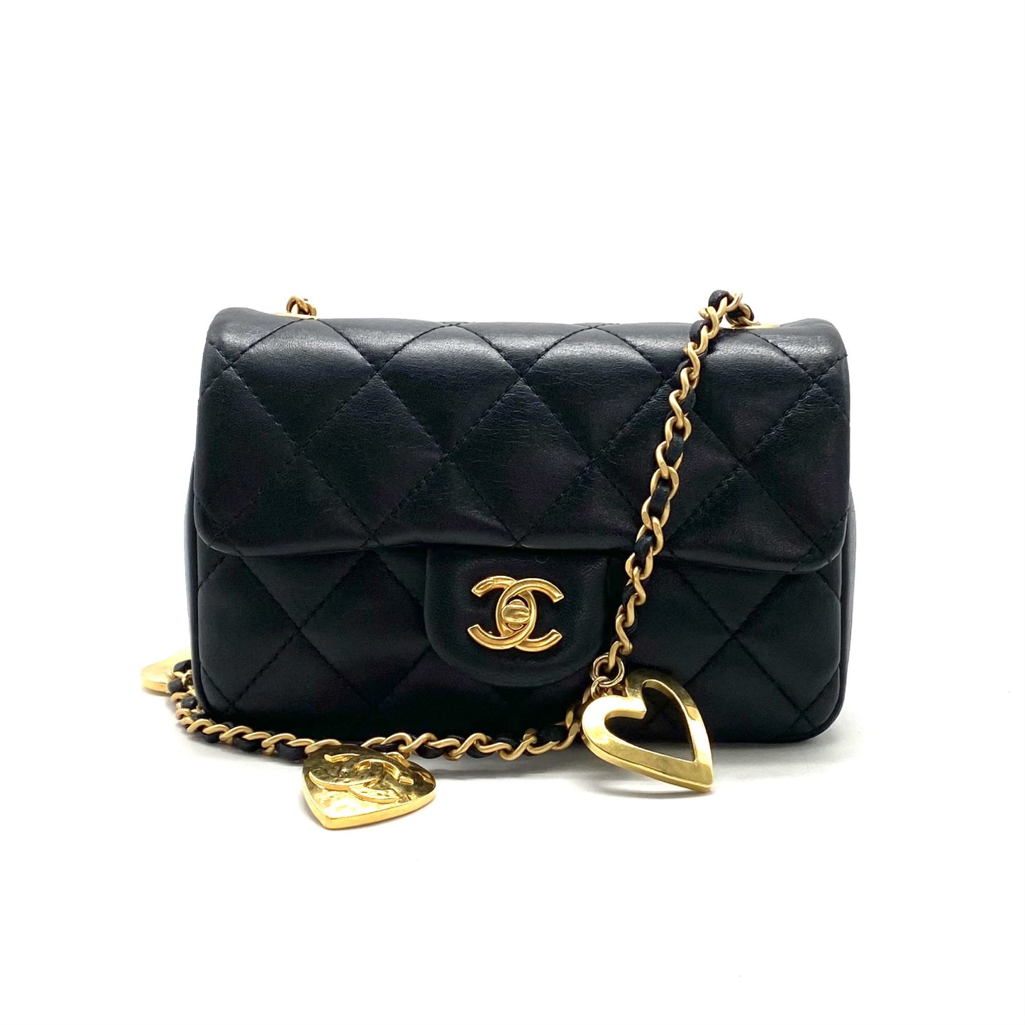 CHANEL CHANEL Mini Matlassse Heart Lambskin Chain Shoulder Bag Shoulder Bag