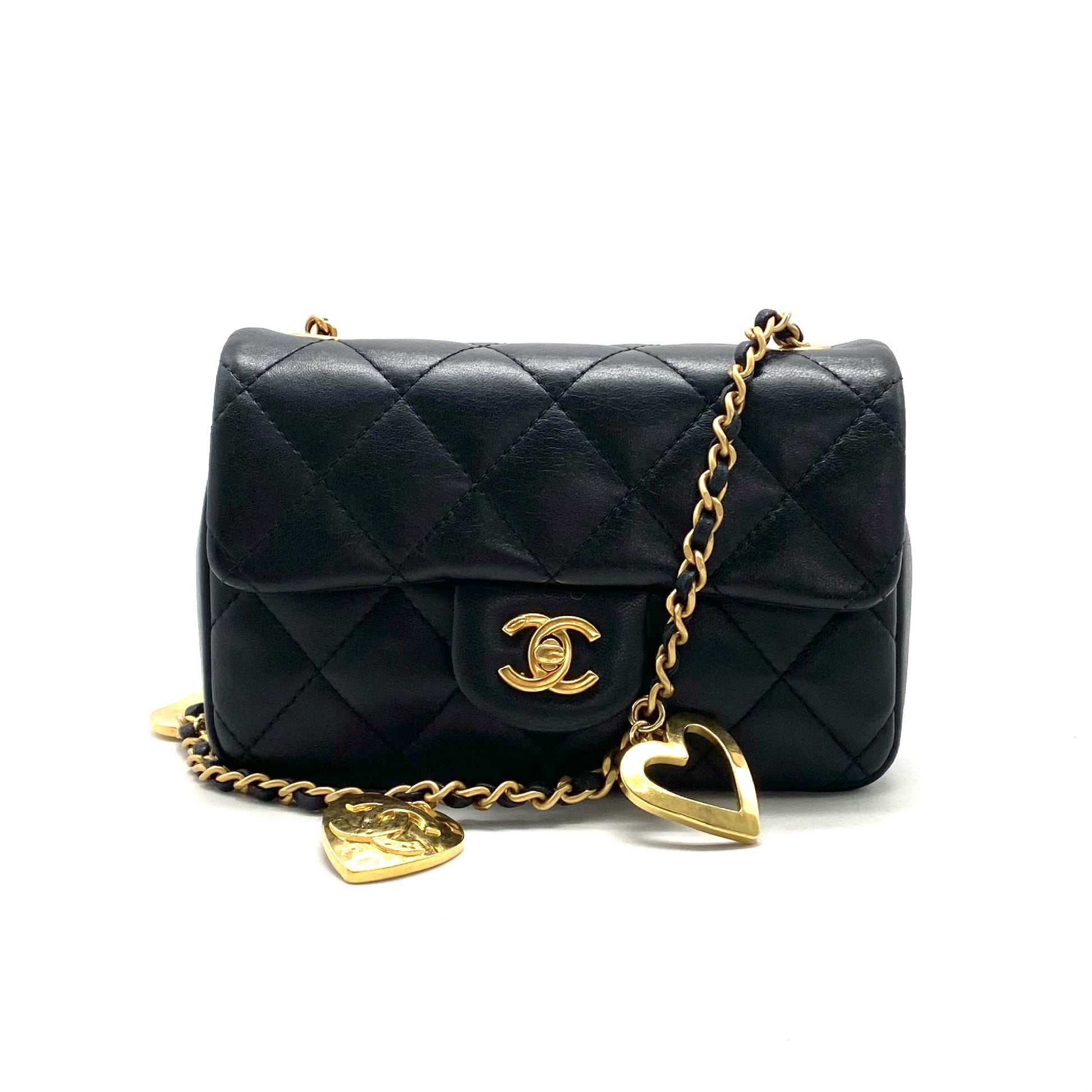 CHANEL CHANEL Mini Matlassse Heart Lambskin Chain Shoulder Bag Shoulder Bag