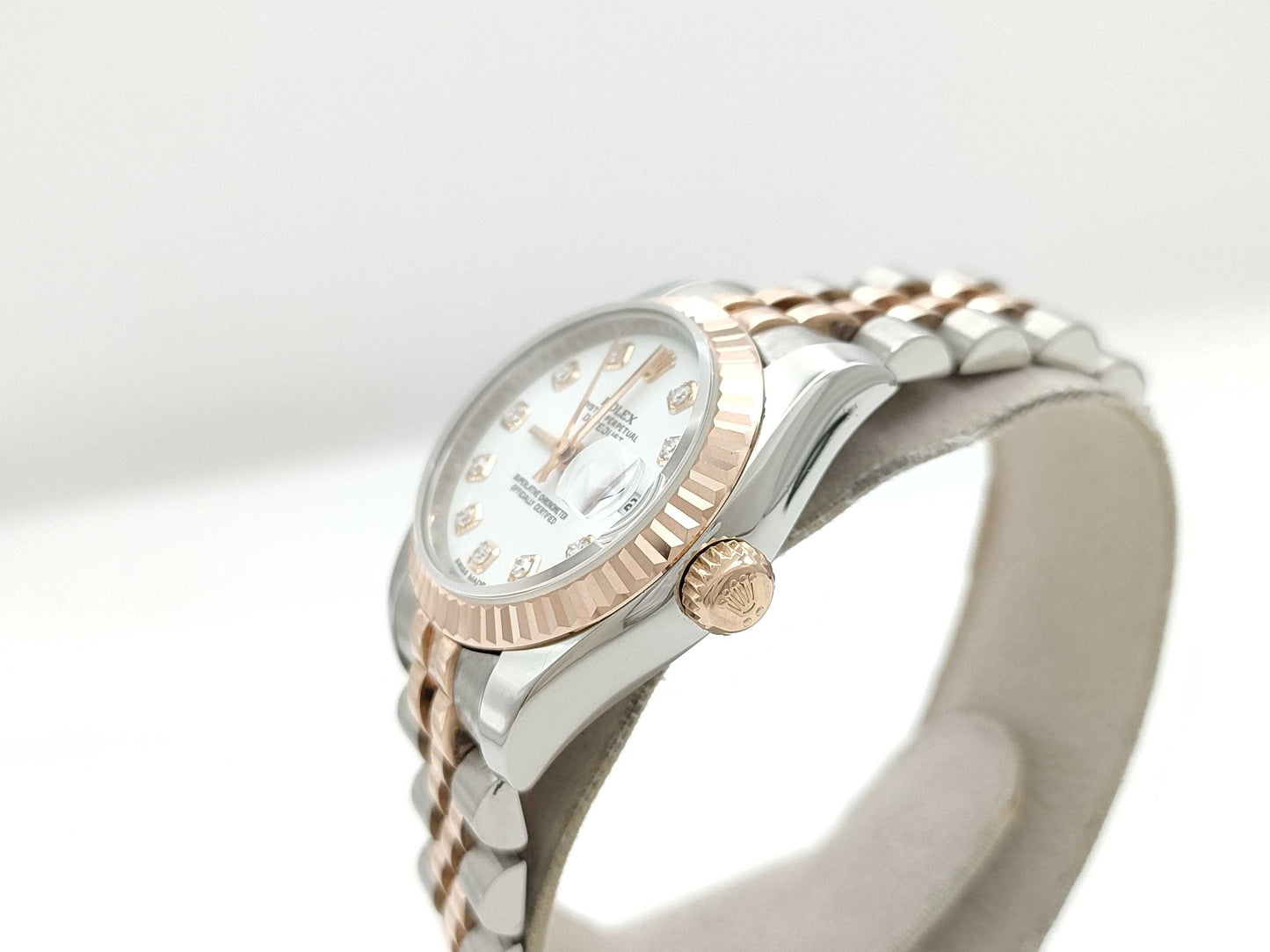 ROLEX 179171G G532018 White Dial Jubilee Breath Women's Watch