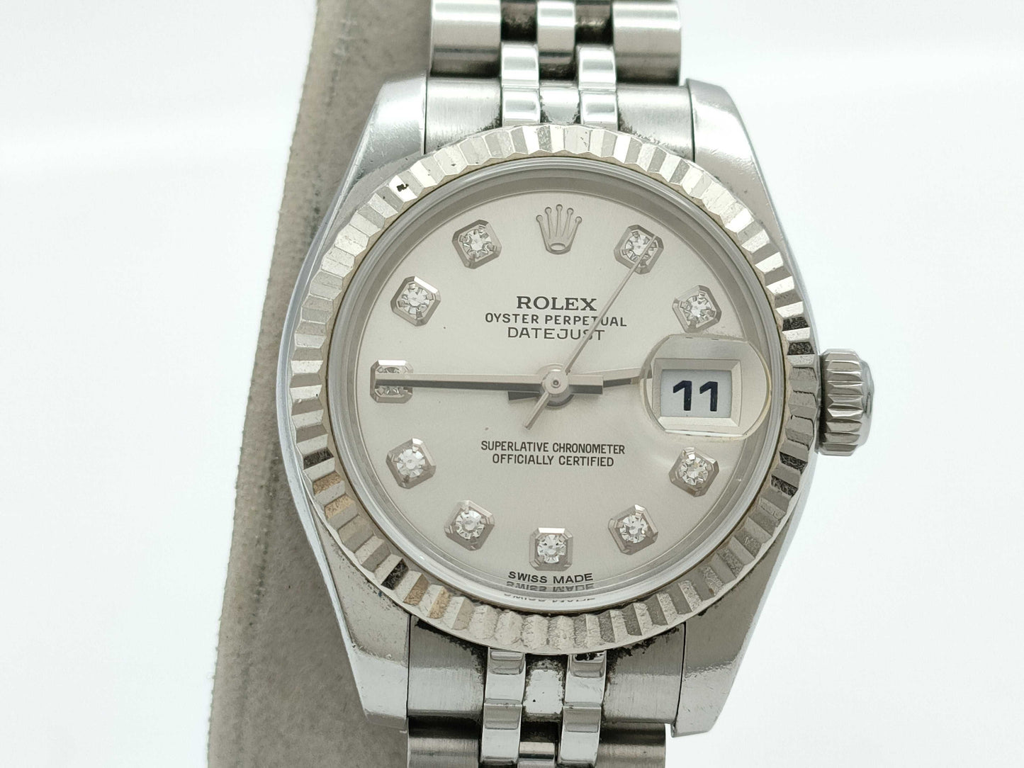ROLEX 179174G 98UC2700 Silver Dial Jubilee Breath Women's Watch