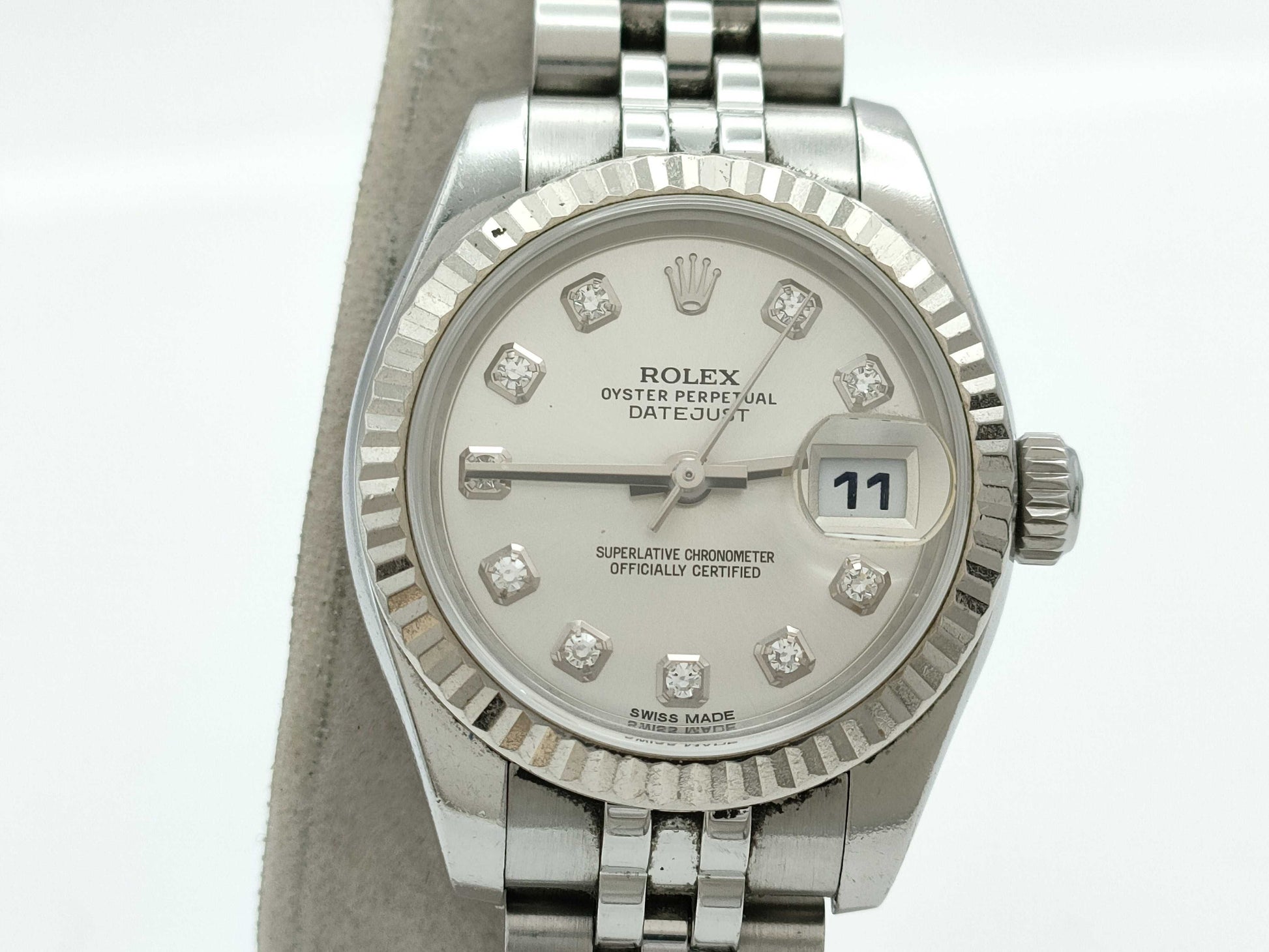 ROLEX 179174G 98UC2700 Silver Dial Jubilee Breath Women's Watch