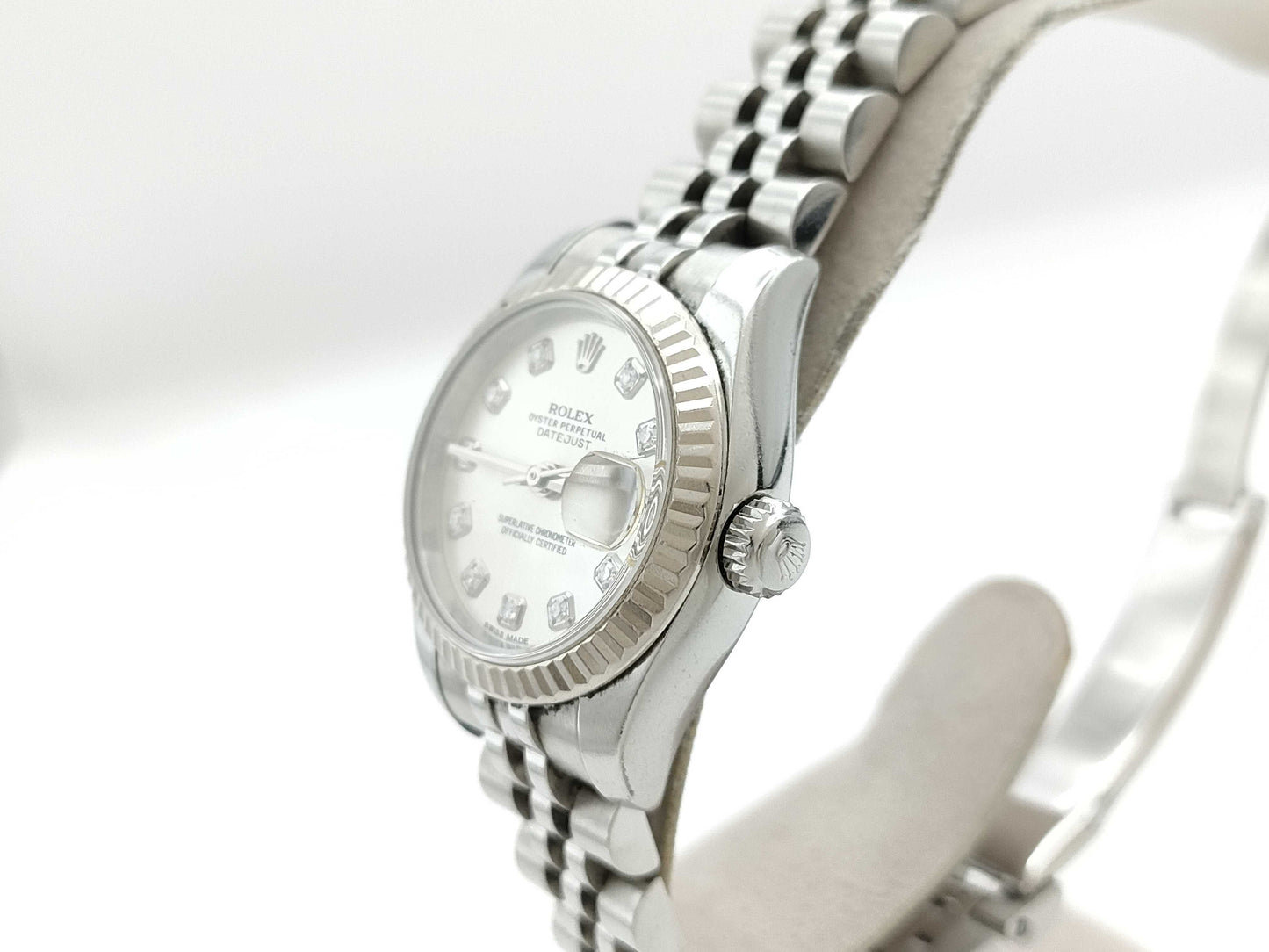 ROLEX 179174G 98UC2700 Silver Dial Jubilee Breath Women's Watch