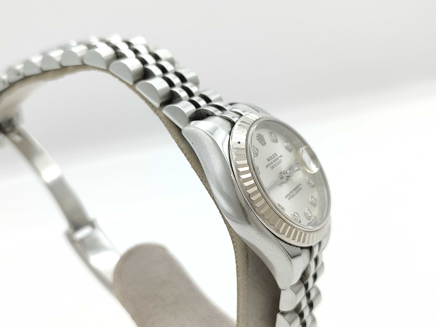 ROLEX 179174G 98UC2700 Silver Dial Jubilee Breath Women's Watch