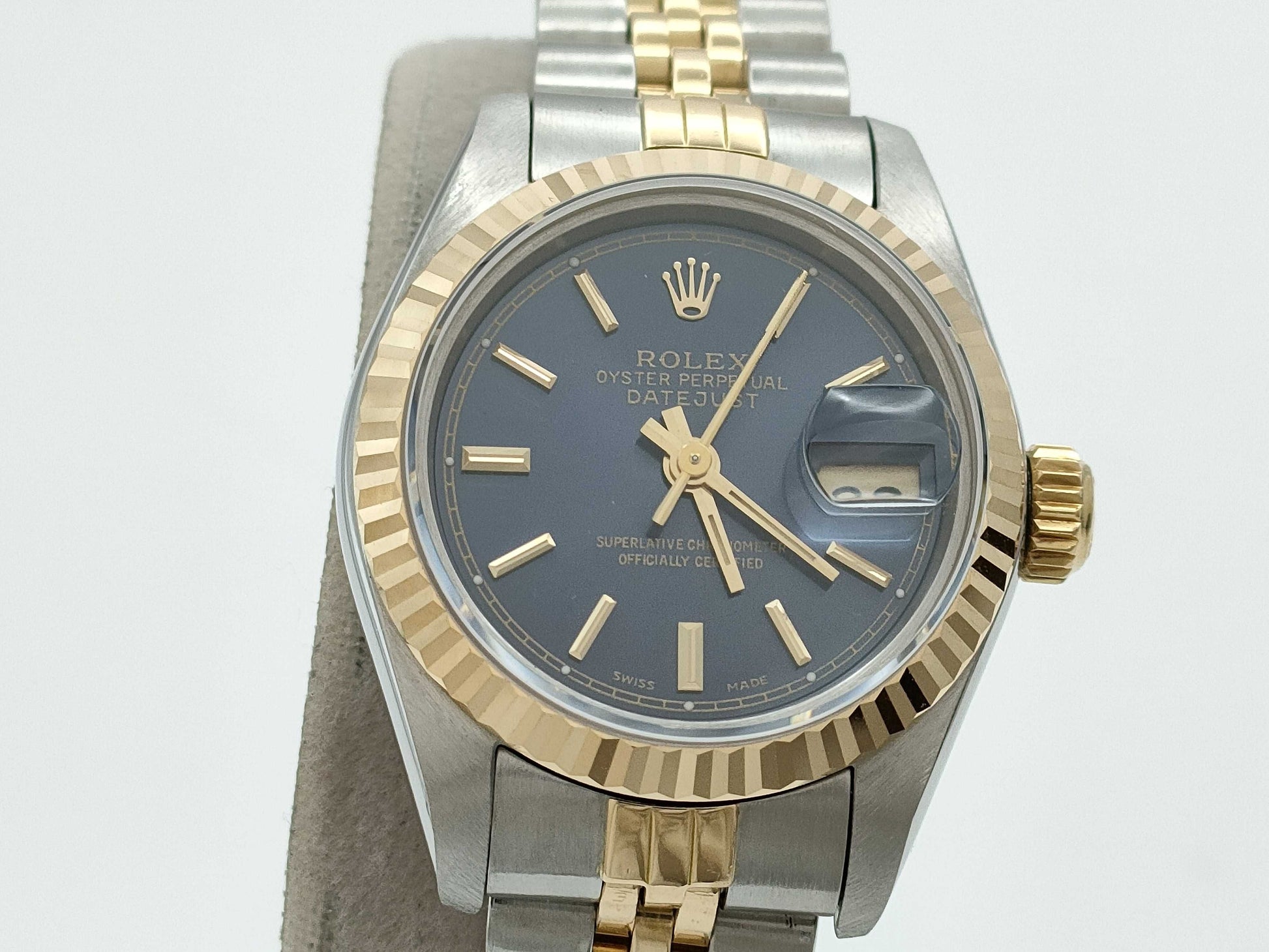 ROLEX 69173 E476659 Blue Dial Jubilee Breath Women's Watch