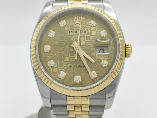 ROLEX 116233G 891596R0 Champagne Holicon Jubilee Breath Men's Watch