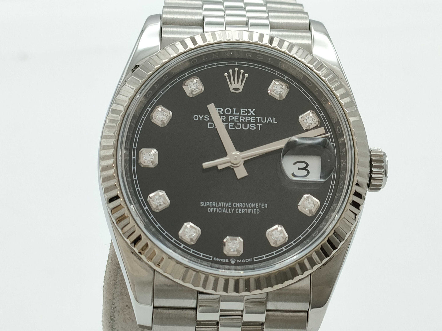 ROLEX 126234G JV972750 Black Dial Jubilee Breath Men's Watch