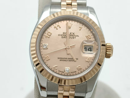 ROLEX 179171 D105730 Pink Shell Dial Jubilee Breath Women's Watch