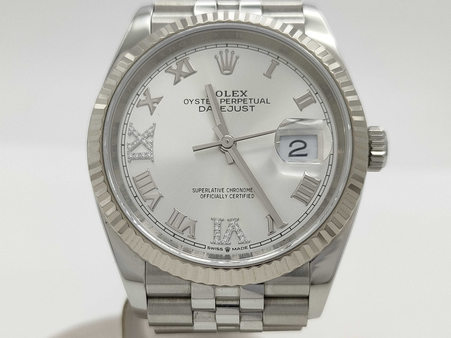 ROLEX 126234 5392D322 Silver Roman Jubilee Breath Men's Watch
