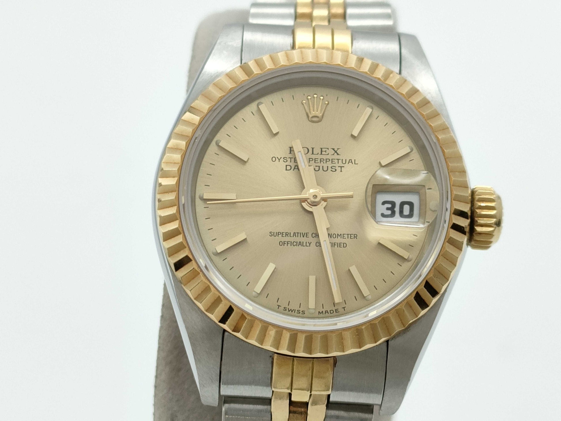 ROLEX 69173 R643367 Champagne Dial Jubilee Breath Women's Watch