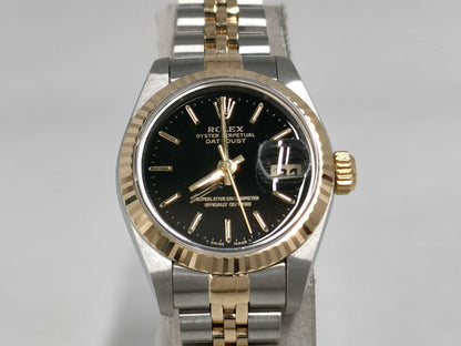 ROLEX 69173 S658689 Black Dial Jubilee Breath Women's Watch