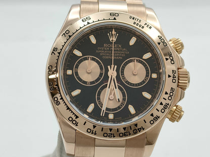 ROLEX 116505 V224914 Black x Pink Oyster Breath K18 Men's Watch