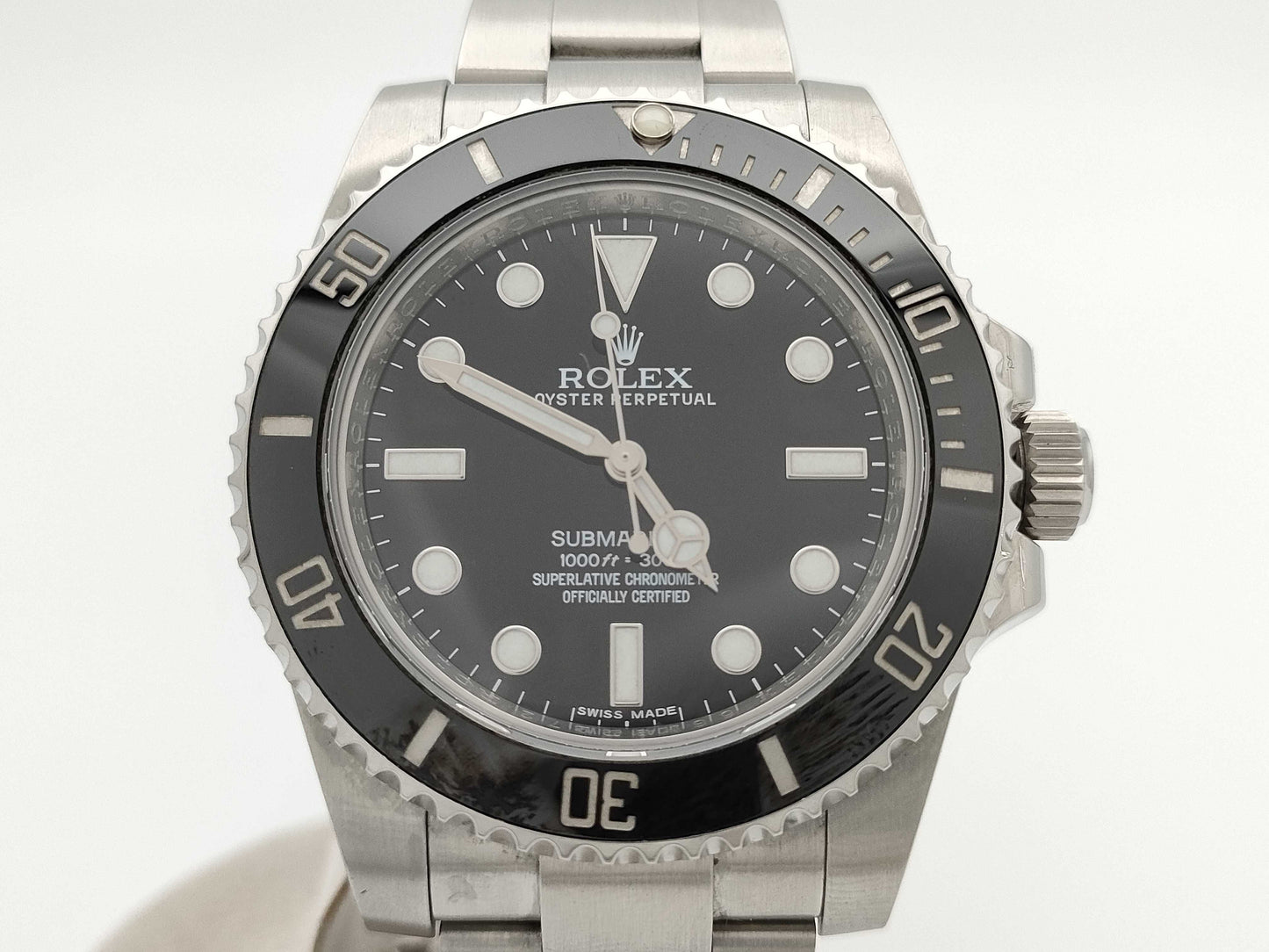 ROLEX 114060 56W9T272 Black Dial Oyster Breath Men's Watch