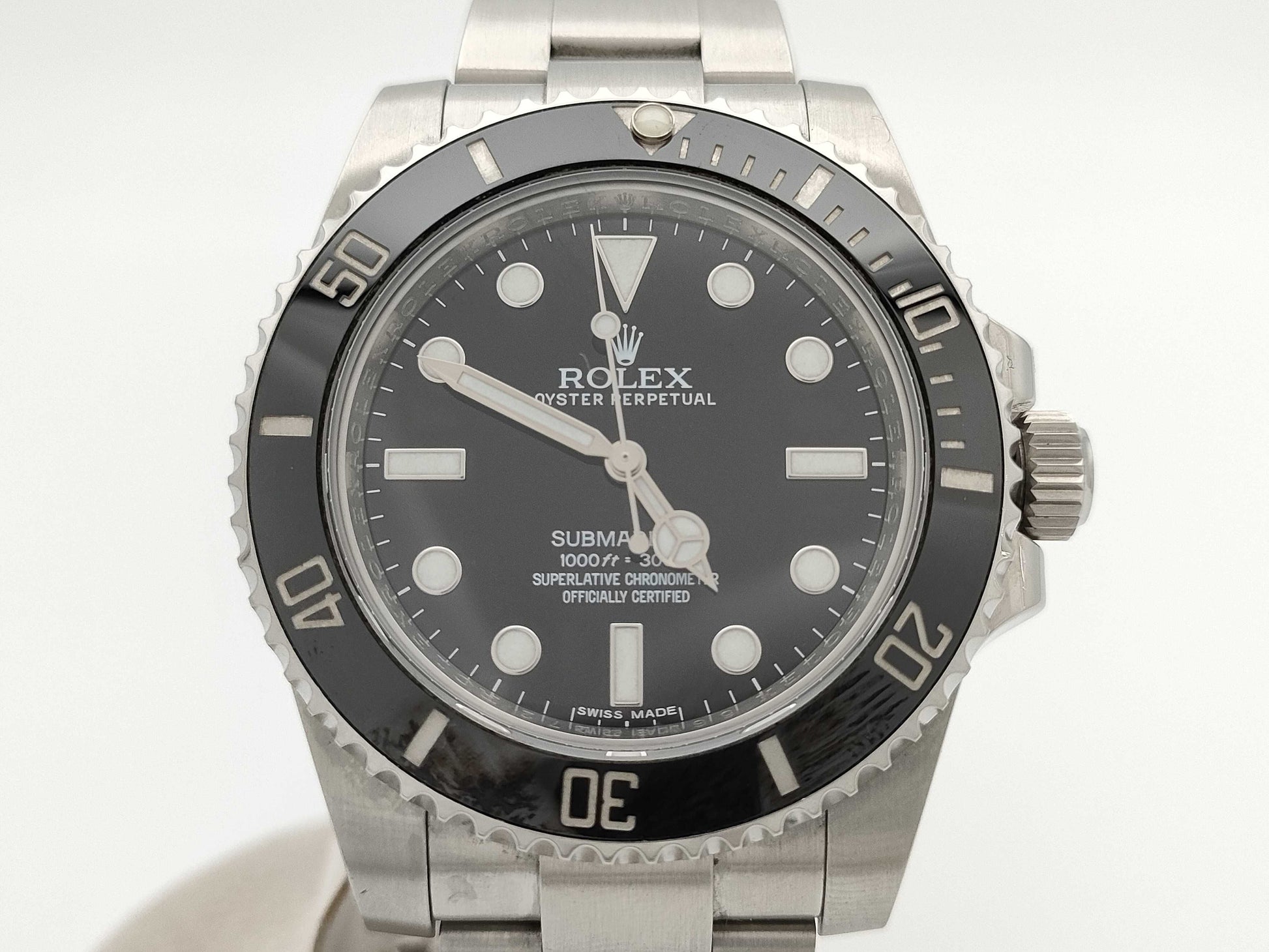 ROLEX 114060 56W9T272 Black Dial Oyster Breath Men's Watch