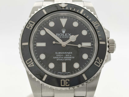 ROLEX 114060 G392Y140 Black Dial Oyster Breath Men's Watch