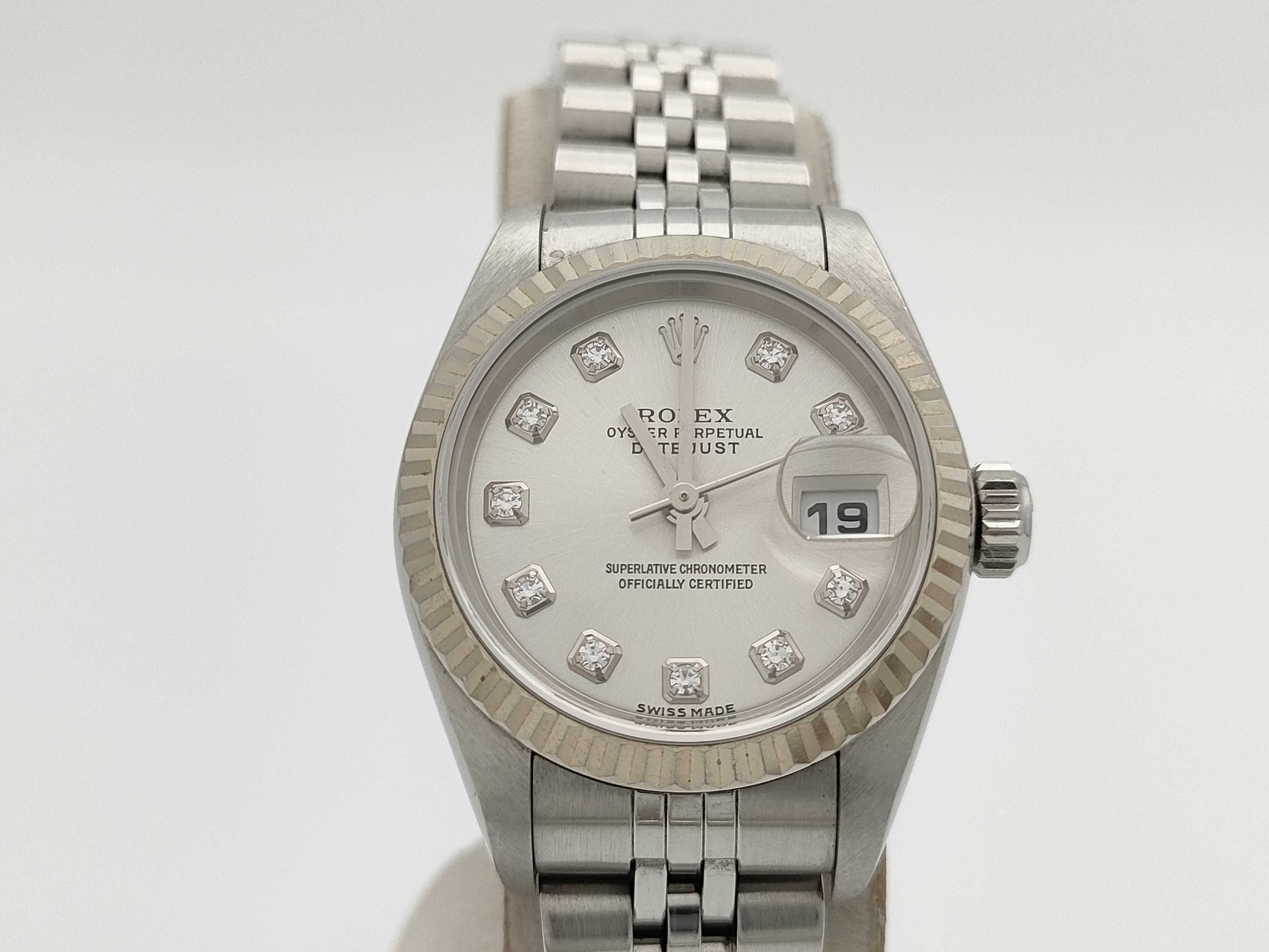 ROLEX 79174G F485843 Silver Dial Jubilee Breath Women's Watch