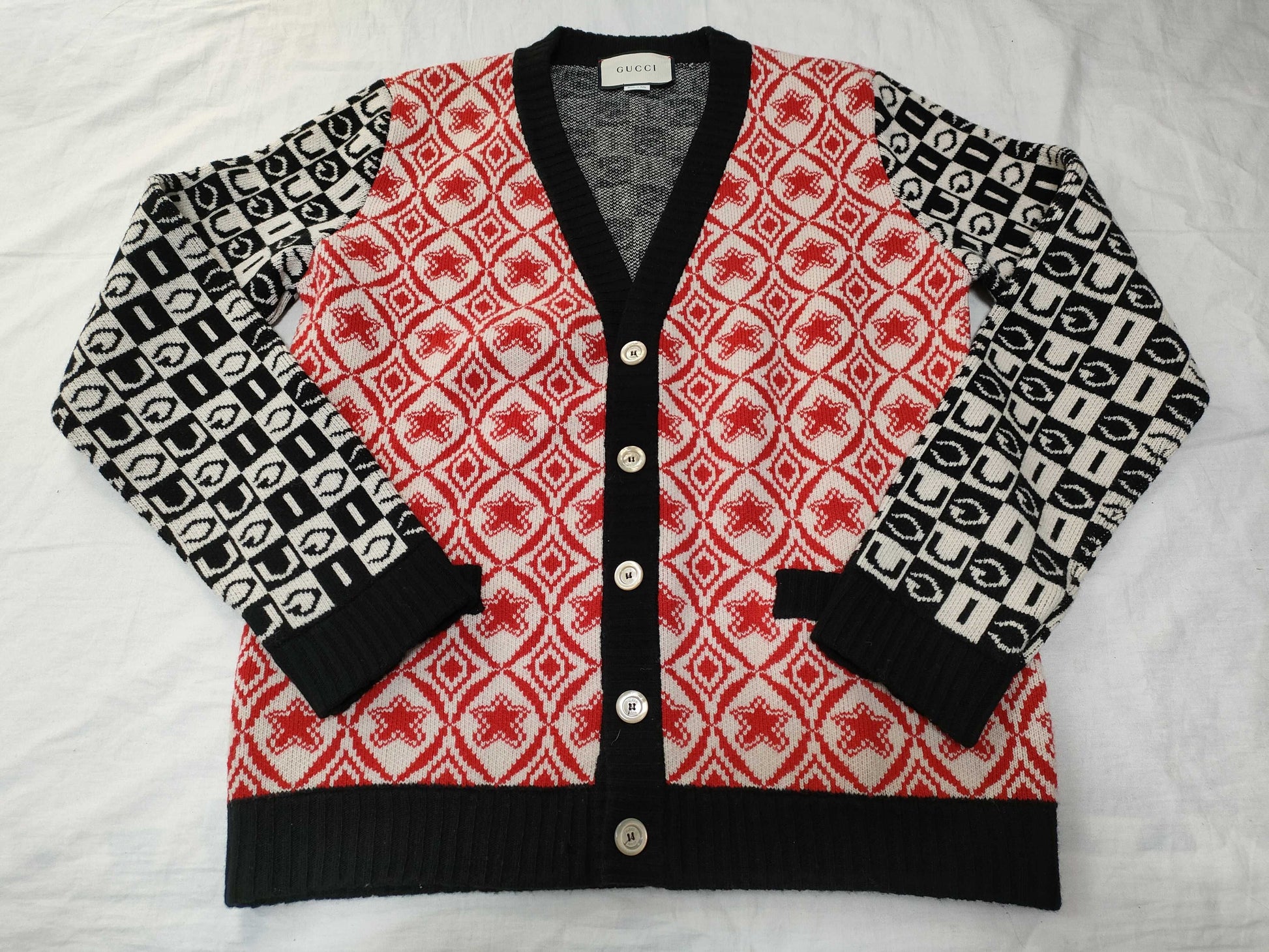 GUCCI GUCCI Gucci Cardigan GG All Over Pattern L Size Cardigan